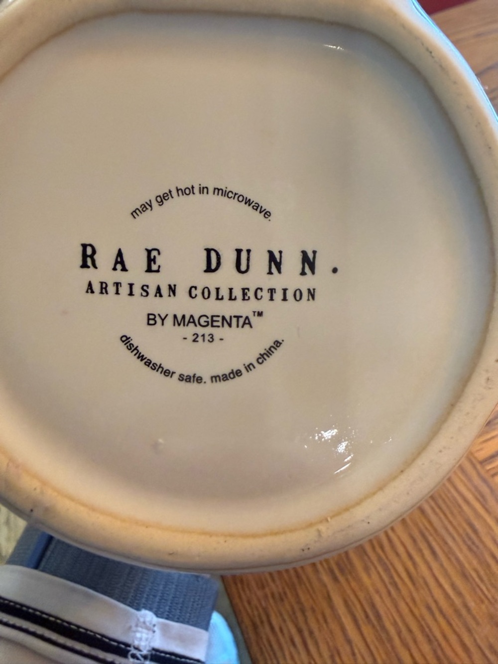 Rae Dunn Cream 'BLESSED' Floral Relief Mug - Picture 3 of 3
